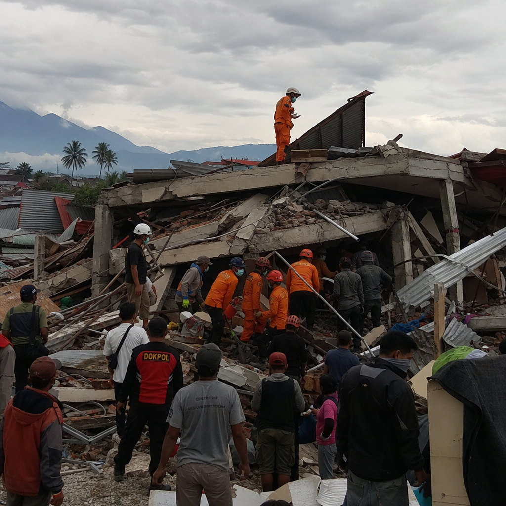 Pagiging Intense ng Pagtulong Matapos ang Malakas na Lindol sa Indonesia